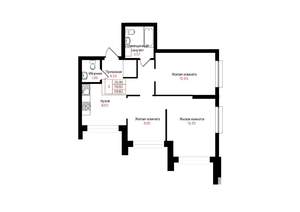 3-к квартира, вторичка, 60м2, 16/25 этаж