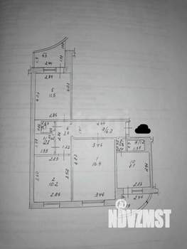 3-к квартира, вторичка, 62м2, 7/10 этаж