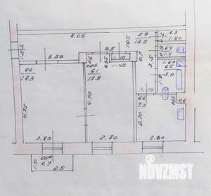 2-к квартира, вторичка, 59м2, 3/5 этаж