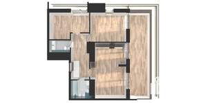 2-к квартира, вторичка, 66м2, 23/25 этаж