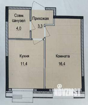 1-к квартира, вторичка, 35м2, 3/18 этаж
