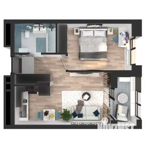 1-к квартира, вторичка, 42м2, 10/23 этаж