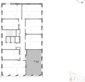 3-к квартира, строящийся дом, 69м2, 9/14 этаж