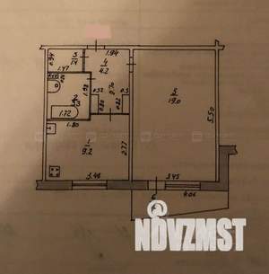1-к квартира, вторичка, 37м2, 2/9 этаж