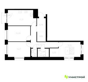 3-к квартира, вторичка, 90м2, 4/7 этаж