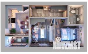 2-к квартира, вторичка, 44м2, 9/10 этаж