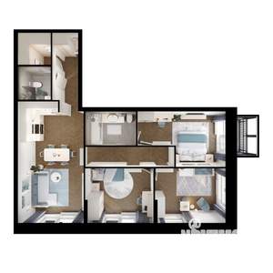 3-к квартира, вторичка, 88м2, 10/17 этаж