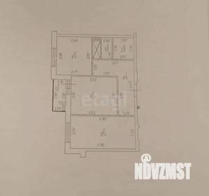 2-к квартира, сданный дом, 44м2, 8/12 этаж