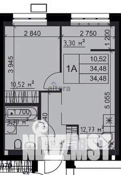 2-к квартира, вторичка, 35м2, 4/10 этаж