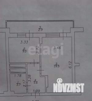 1-к квартира, вторичка, 41м2, 17/18 этаж