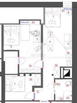 2-к квартира, вторичка, 54м2, 6/6 этаж