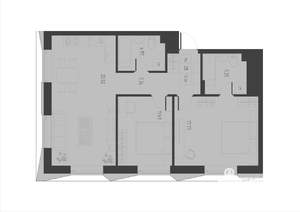 2-к квартира, вторичка, 72м2, 3/6 этаж