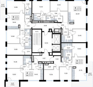 3-к квартира, вторичка, 86м2, 6/8 этаж