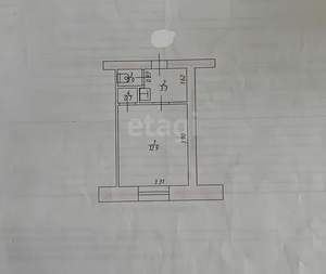 Студия квартира, вторичка, 18м2, 3/5 этаж