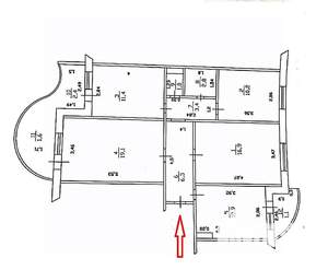 4-к квартира, вторичка, 87м2, 2/10 этаж