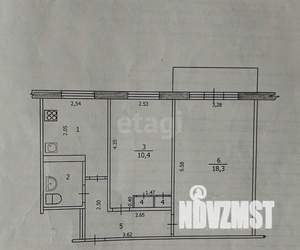 2-к квартира, вторичка, 44м2, 3/5 этаж