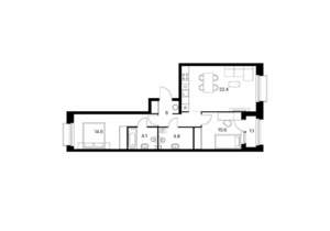 2-к квартира, вторичка, 64м2, 11/14 этаж