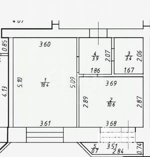 1-к квартира, вторичка, 36м2, 8/18 этаж