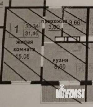 1-к квартира, вторичка, 32м2, 19/20 этаж