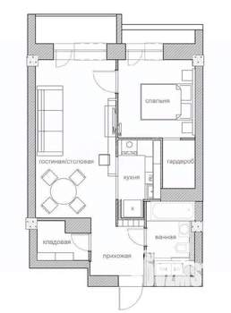 2-к квартира, вторичка, 51м2, 8/10 этаж