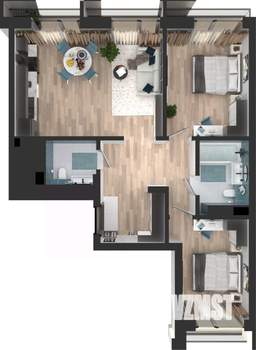 2-к квартира, вторичка, 68м2, 7/10 этаж