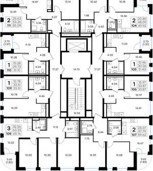 2-к квартира, вторичка, 50м2, 7/10 этаж