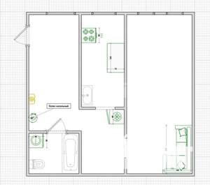 1-к квартира, вторичка, 31м2, 1/3 этаж