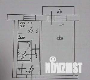 1-к квартира, вторичка, 30м2, 9/9 этаж