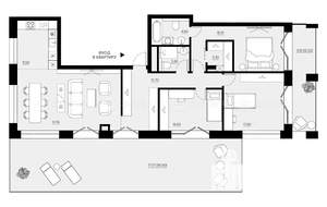 3-к квартира, вторичка, 130м2, 5/5 этаж