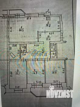 4-к квартира, вторичка, 124м2, 2/9 этаж
