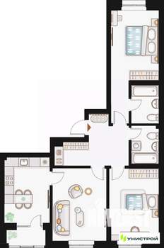 3-к квартира, вторичка, 81м2, 12/20 этаж