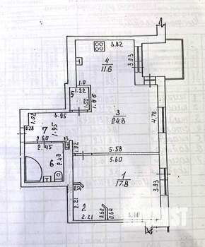 2-к квартира, вторичка, 75м2, 5/8 этаж