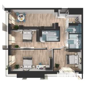 3-к квартира, вторичка, 97м2, 7/25 этаж