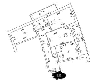 3-к квартира, вторичка, 103м2, 9/16 этаж