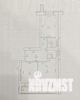 2-к квартира, вторичка, 55м2, 2/10 этаж