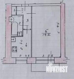 1-к квартира, вторичка, 33м2, 9/9 этаж