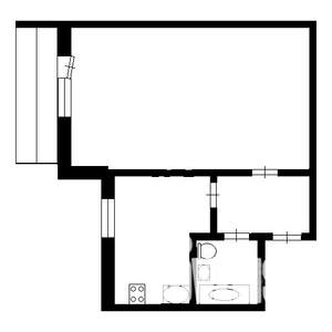1-к квартира, вторичка, 37м2, 2/10 этаж