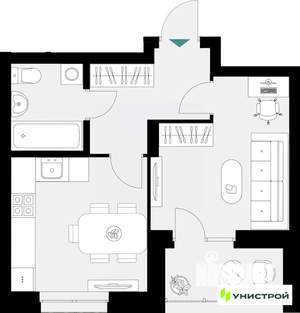 1-к квартира, вторичка, 35м2, 7/18 этаж