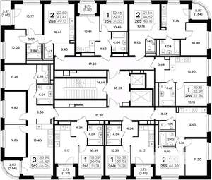 3-к квартира, вторичка, 67м2, 9/11 этаж