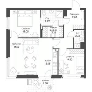 Фото квартиры на продажу (1)
