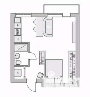 Студия квартира, вторичка, 31м2, 4/5 этаж
