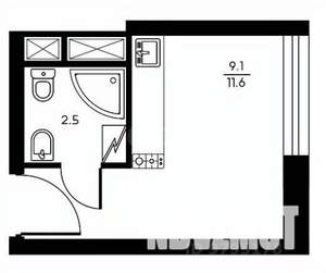 Студия квартира, вторичка, 18м2, 5/5 этаж