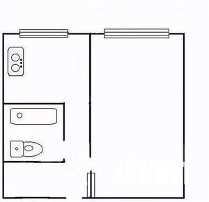1-к квартира, вторичка, 32м2, 1/5 этаж