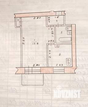1-к квартира, вторичка, 30м2, 5/5 этаж