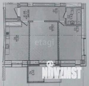 2-к квартира, вторичка, 64м2, 3/14 этаж