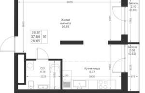 1-к квартира, вторичка, 39м2, 14/24 этаж