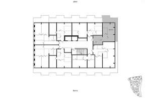 2-к квартира, строящийся дом, 59м2, 3/8 этаж