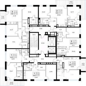 1-к квартира, вторичка, 40м2, 7/8 этаж