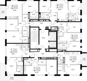 1-к квартира, вторичка, 49м2, 7/8 этаж