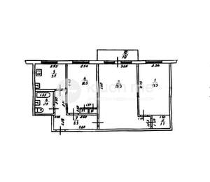 3-к квартира, вторичка, 60м2, 4/5 этаж